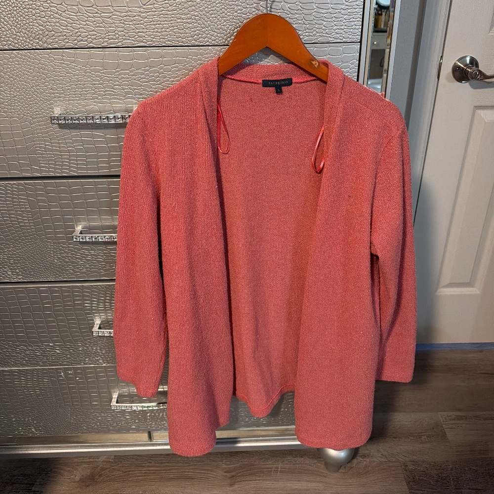Beautiful pink cardigan by Pat Primo